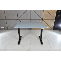 Стол двухмоторный с регулируемой высотой StolStoya ТИТАН подстолье черное и столешница МДФ эмаль SE221IBS12065