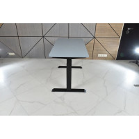 Стол двухмоторный с регулируемой высотой StolStoya ТИТАН подстолье черное и столешница МДФ эмаль SE221IBS12065