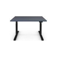 Стол двухмоторный с регулируемой высотой StolStoya ТИТАН подстолье черное и столешница МДФ эмаль SE221IBSS12065