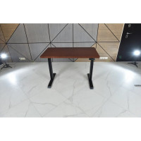 Стол двухмоторный с регулируемой высотой StolStoya ТИТАН подстолье черное и столешница МДФ шпон SE221IBKD12065