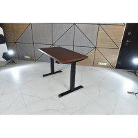 Стол двухмоторный с регулируемой высотой StolStoya ТИТАН подстолье черное и столешница МДФ шпон SE221IBKD14070