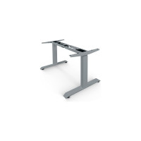 Стол двухмоторный с регулируемой высотой StolStoya ТИТАН подстолье серое и столешница МДФ шпон SE221ISBD12065