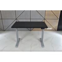 Стол двухмоторный с регулируемой высотой StolStoya ТИТАН подстолье серое и столешница МДФ эмаль SE221ISB12065