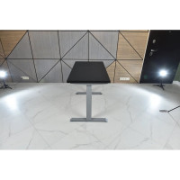 Стол двухмоторный с регулируемой высотой StolStoya ТИТАН подстолье серое и столешница МДФ эмаль SE221ISB12065