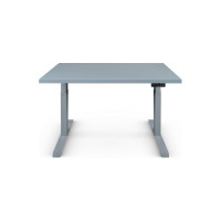 Стол двухмоторный с регулируемой высотой StolStoya ТИТАН подстолье серое и столешница МДФ эмаль SE221ISS14070