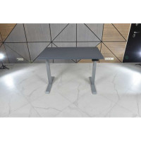 Стол двухмоторный с регулируемой высотой StolStoya ТИТАН подстолье серое и столешница МДФ эмаль SE221ISSS12065