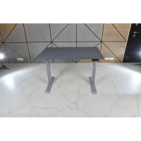 Стол двухмоторный с регулируемой высотой StolStoya ТИТАН подстолье серое и столешница МДФ эмаль SE221ISSS12065