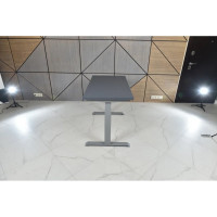 Стол двухмоторный с регулируемой высотой StolStoya ТИТАН подстолье серое и столешница МДФ эмаль SE221ISSS12065