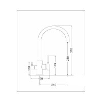 Кухонный смеситель EMAR 3007.12 Оникс