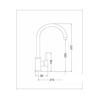Кухонный смеситель EMAR 3004.12 Оникс