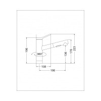 Кухонный смеситель EMAR сатин ЕС - 3012 сатин
