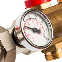 Распределительный коллектор из латуни с расходомерами 12 вых. STOUT SMB 0473 000012