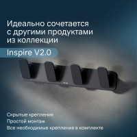 Набор крючков для полотенец AM.PM Inspire 2.0 черный A50A35922