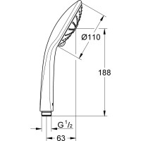 Ручной душ GROHE Euphoria Massage 27221000