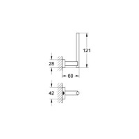 Держатель запасного рулона бумаги Grohe Essentials Cube 40623001