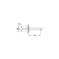 Излив для ванны GROHE Eurosmart Cosmopolitan 13261000