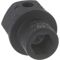 Головка торцевая ударная мини 6-гранная JTC 1/2" х 10мм, длина 28мм 442810 508557