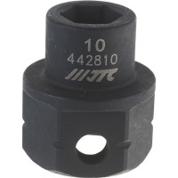 Головка торцевая ударная мини 6-гранная JTC 1/2" х 10мм, длина 28мм 442810 508557