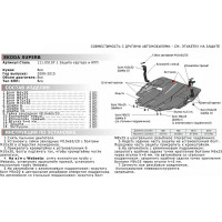 ЗК+КПП Seat Altea 2004-2014/Altea Freetrack 2004-2014/Cordoba 2003-2009 st 2mm АвтоБроня 111.05107.1