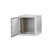 Настенный двухсекционный шкаф TLK 19, 6U, серый TWM-066060-M-GY