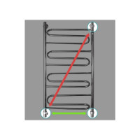 Полотенцесушитель ENERGY Sonata 1000х500 00000015324