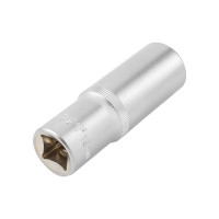 Головка торцевая 12-гранная 19 мм, 1/2", глубокая L=75 мм ROCKFORCE RF-5497719(11594)