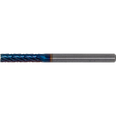 Бор-фреза твердосплавная форма B, цилиндр с торцевыми зубьями, 3x14x3х38 мм Karnasch 11.5011-015