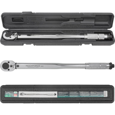 Ключ Rockforce динамометрический щелчкового типа 28-210 Нм 1/2" RF-1203(52815)