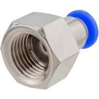 Фитинг для пластиковых трубок (10 мм; 1/8F) ROCKFORCE RF-SPCF10-01(2133)