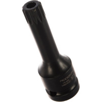 Головка-бита SPLINE глубокая ударная с отверстием (M14; 1/2") ROCKFORCE RF-24807814T