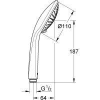 Ручной душ GROHE Euphoria Champagne 27222000
