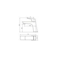 Смеситель для умывальника Aquanet AF440-10B Gotic черный матовый 00243291