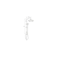 Душевая колонна Aquanet AF300-70-RC-B Passion RC верх.душ пластик .300х190 мм, черный матовый 00243321