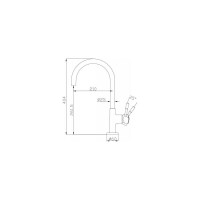 Смеситель для кухни Aquanet сталь, сатин AF210-41S Steel 00225488