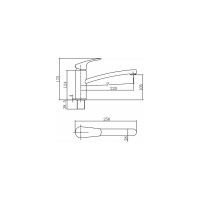 Смеситель для кухни Aquanet AF330-40C Static стандарт, хром 00237446