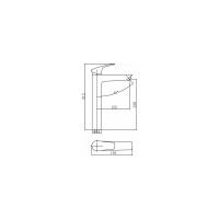 Смеситель для умывальника Aquanet AF330-11C Static высокий, хром 00237444