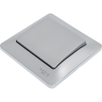 1-клавишный выключатель Systeme Electric GLOSSA 10АХ, АЛЮМИНИЙ GSL000312