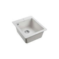 Гранитная мойка Paulmark KANTE 40 белый, 415х490 мм PM104249-WH