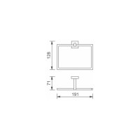 Держатель для полотенца Aquanet 4780 хром 00189295
