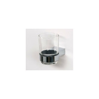 Стакан с держателем Aquanet 5684 хром, стекло 00187060