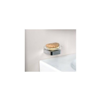 Мыльница с держателем Aquanet 5785 стекло, круглая, хром 00187073
