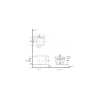 Подвесной унитаз Aquanet Tavr 2.0 W с сидением, с Rimless 00243545