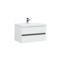 Тумба Aquanet Беркли 80 белый глянец/дуб рошелье 00254290