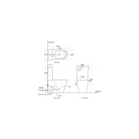 Чаша для напольного унитаза Aquanet CETUS-C1 с сидением, с Rimless 00203342