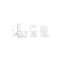 Бачок для напольного унитаза Aquanet Atago 2.0 C2 слив 4.5/3 л, подключение снизу 00243547