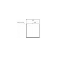 Зеркало Aquanet Nova Lite 75 цвет дуб рошелье 00242258