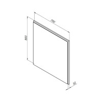 Зеркало Aquanet Nova Lite 75 цвет дуб рустикальный 00249513