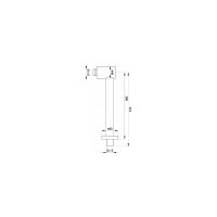 Держатель для верхнего душа Round Aquanet AF210-31R-S сталь, сатин 00245266