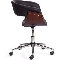 Кресло Tetchair vimta орех, кожзаменитель, черный 13663