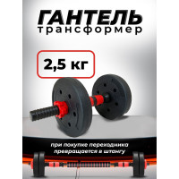 Пластиковая разборная гантель BARFITS 2.5кг 1181160705